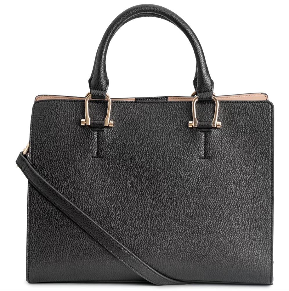 Used. H&M Faux Leather Black Handbag